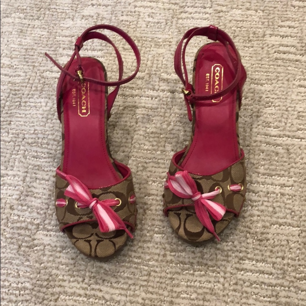 Coach wedges